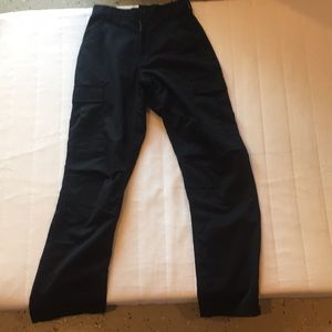 black canvas trousers